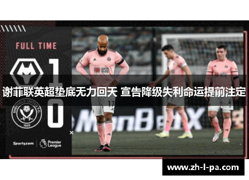 谢菲联英超垫底无力回天 宣告降级失利命运提前注定
